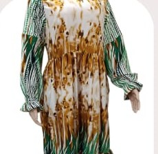 Printed Modest Gown